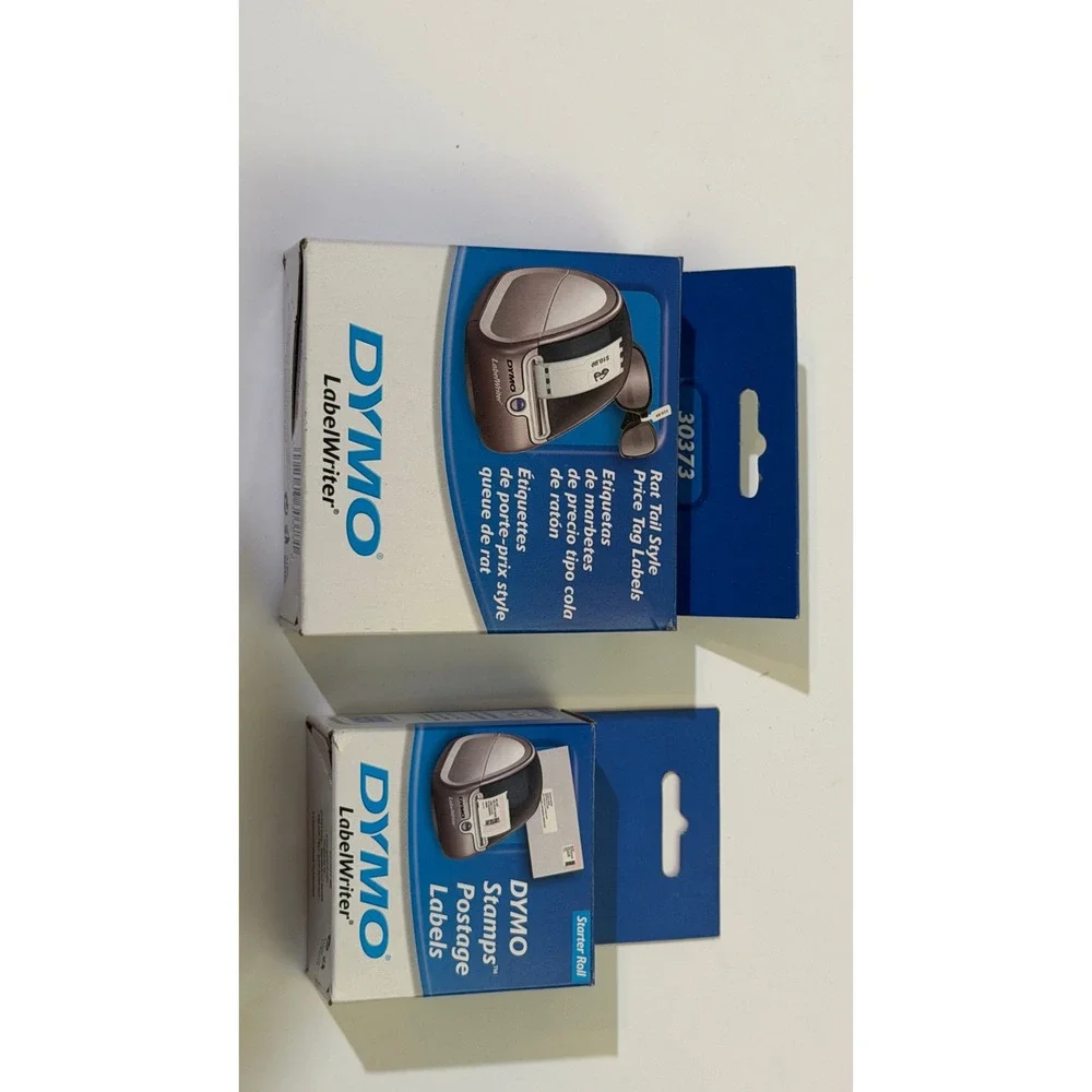 DYMO LabelWriter Labels Bundle 30387 30373 Postage Rat Tail 4 Rolls Total